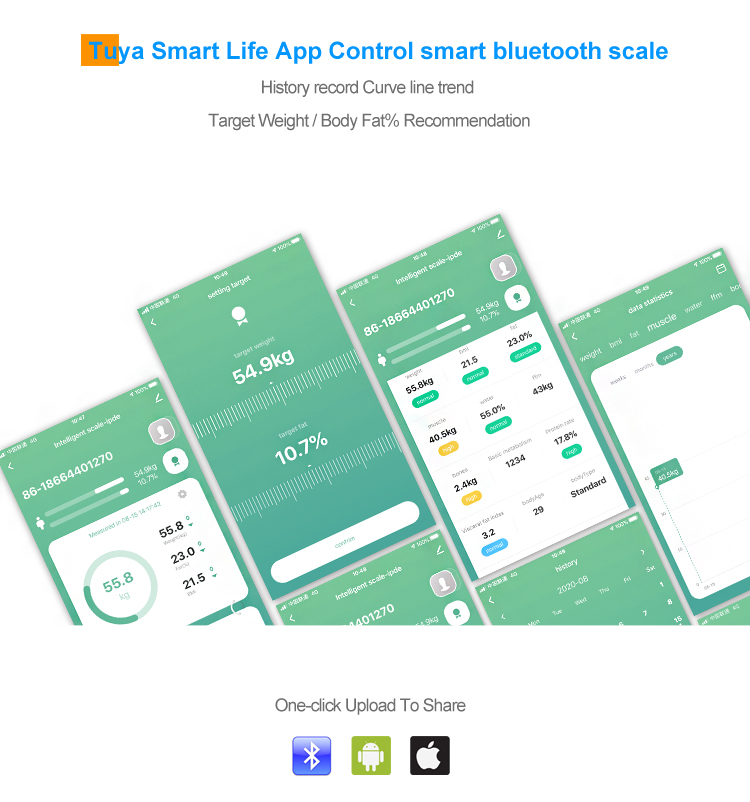 Body Composition Analyzer with Health Monitor Sync Apps