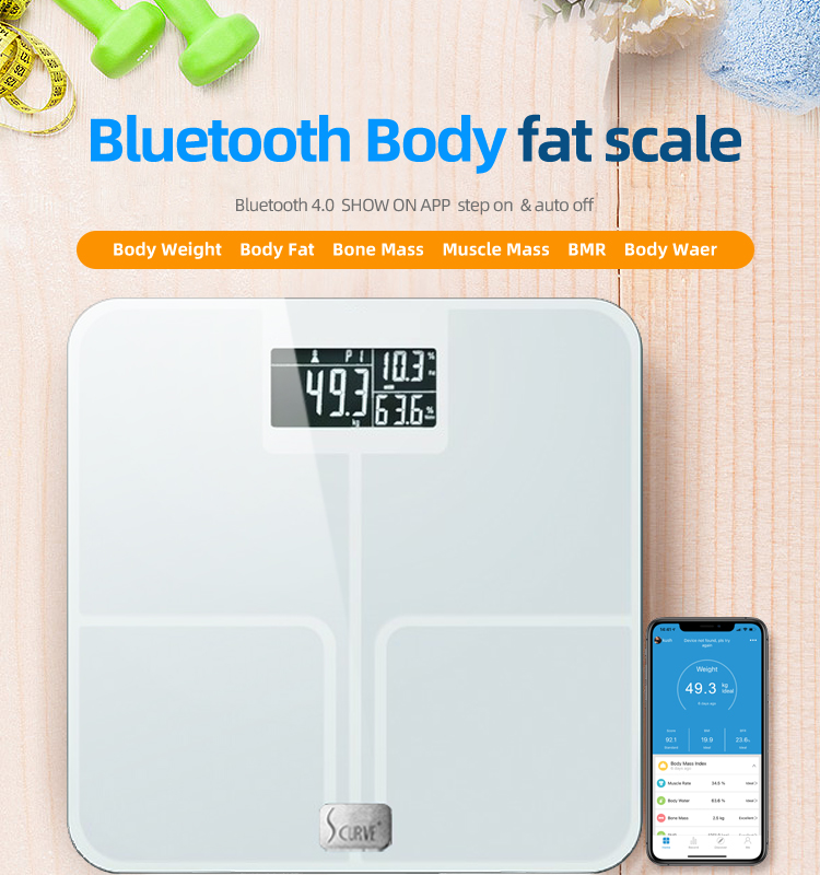 ody Fat Percentage Tracker with Smartphone App scale