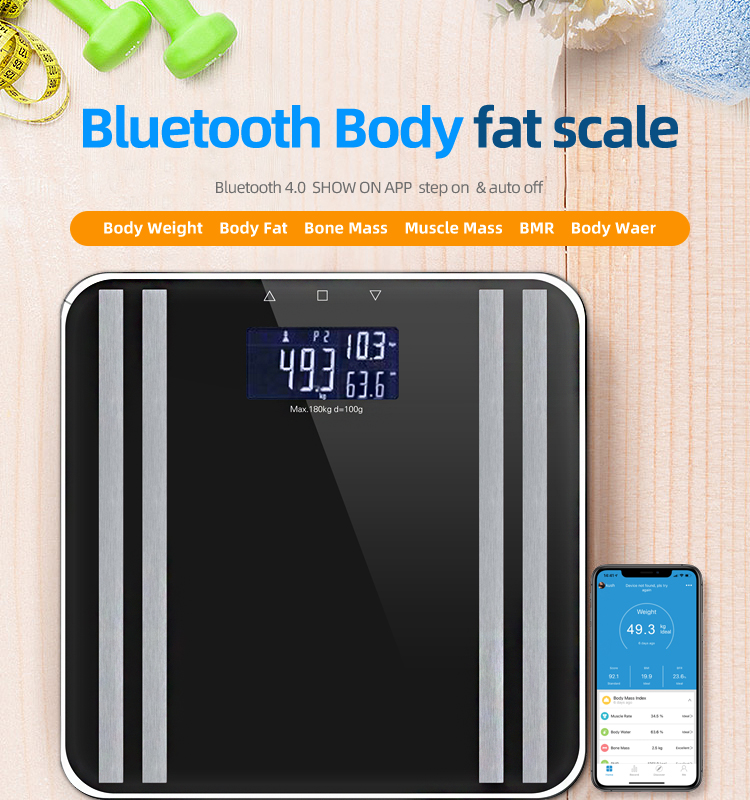 Bluetooth Smart Scale with App Track 