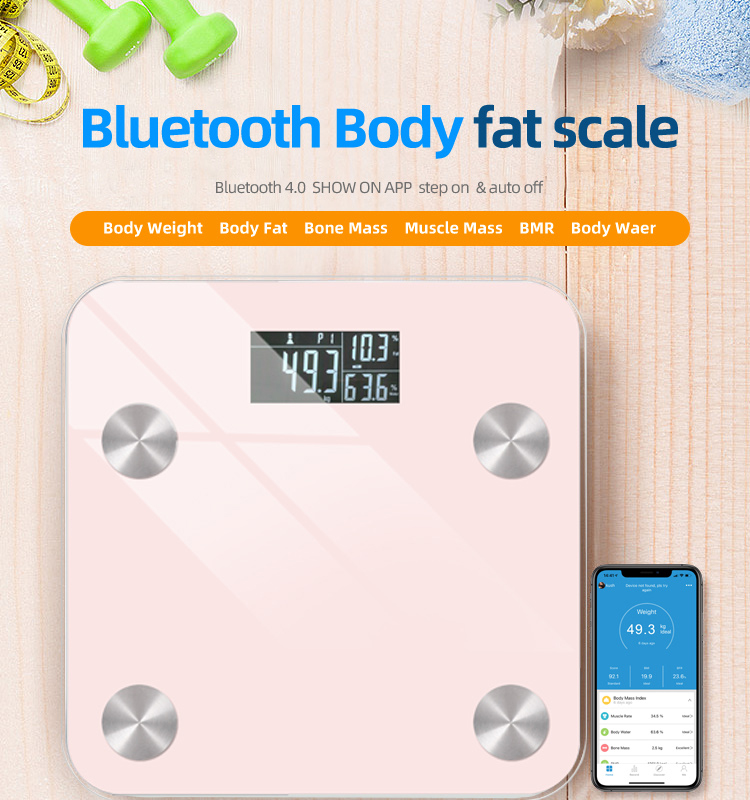 digital weight scale in bluetooth app connect