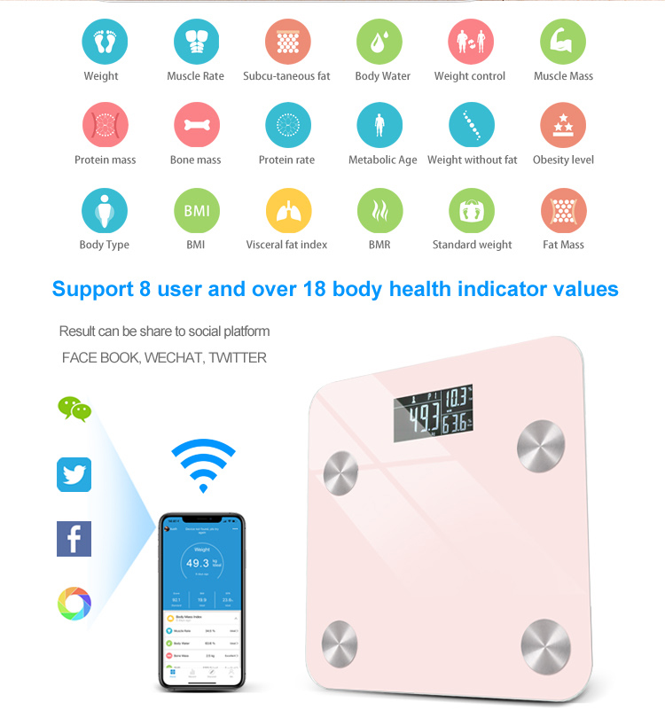 top scale in body fat analysis function for home 