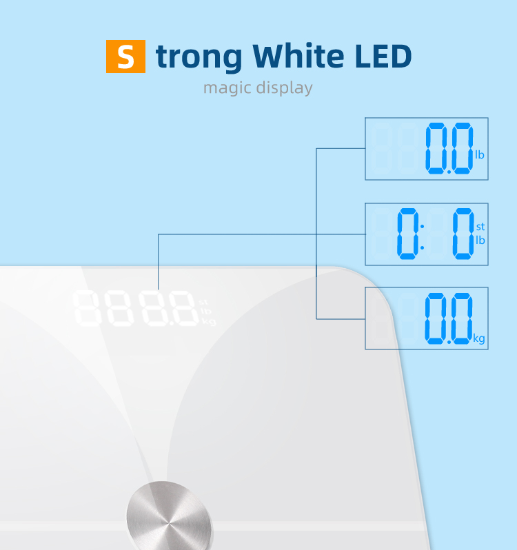 Bluetooth Smart Scale with app transfer