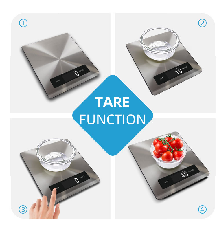 stainless steel kitchen weighing scale