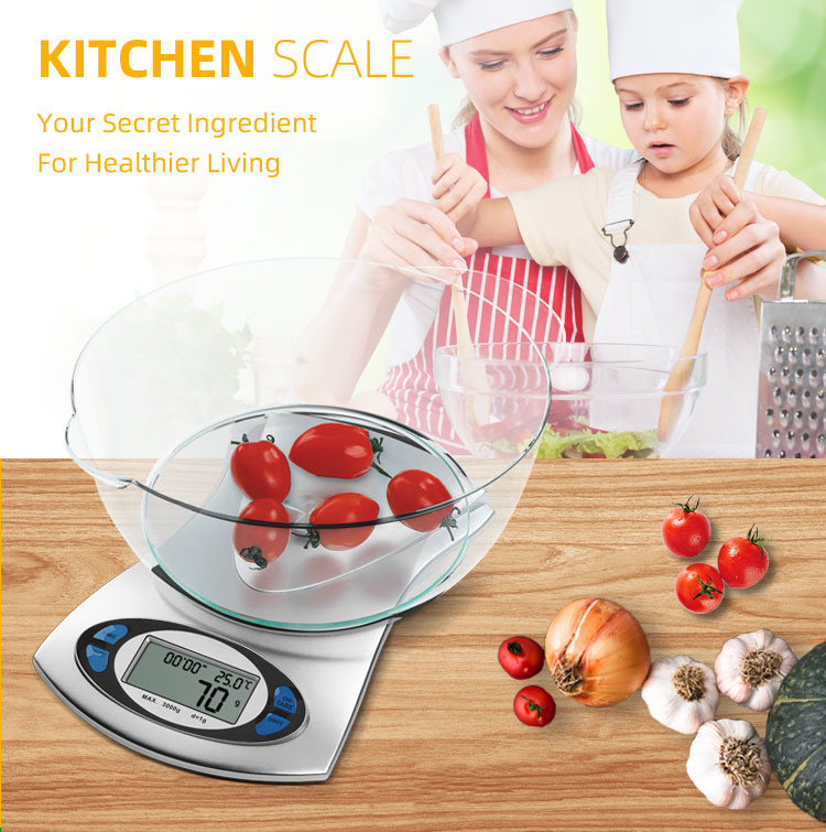 kitchen scale weighing