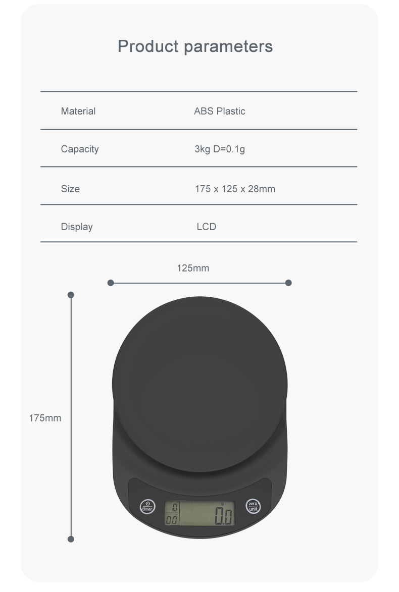 water proof silicone mat coffee scale 