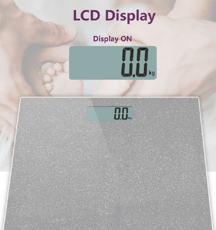 Tempered Glass personal weight scale